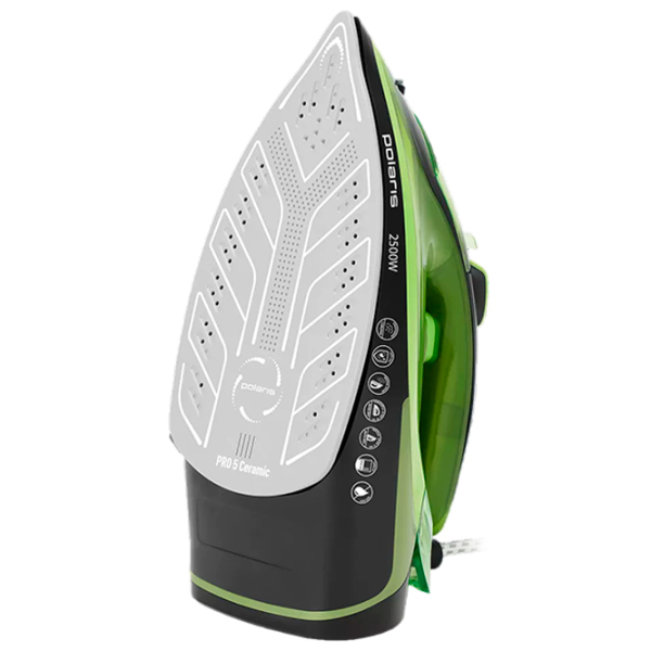 Fier de călcat Polaris PIR2550AK Green 2500 W, 50 g/min, 0.3 l, Ceramică photo 2