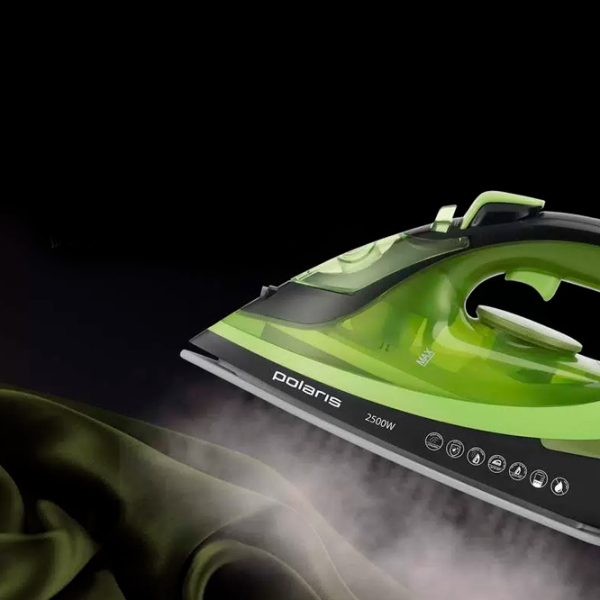 Fier de călcat Polaris PIR2550AK Green 2500 W, 50 g/min, 0.3 l, Ceramică photo 5