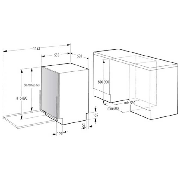 Mașină de spălat vase Gorenje GV673B60 Black 16 seturi, B photo 5
