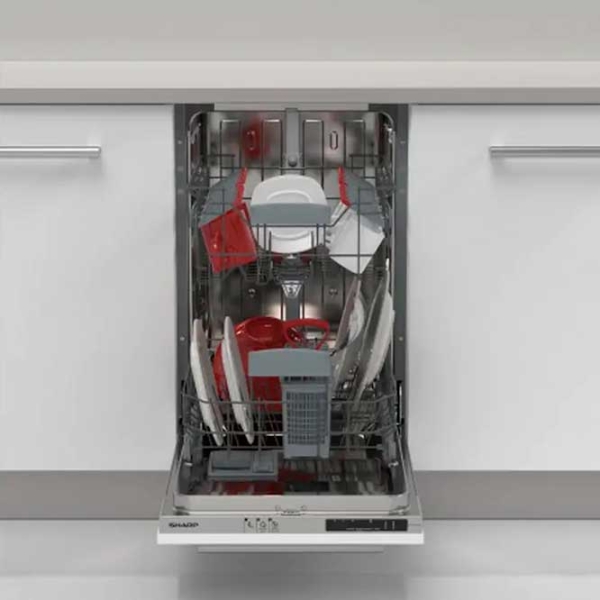 Mașină de spălat vase SHARP QWNS12I49EXEU Inox 10 seturi, E photo 4