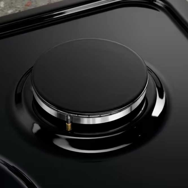 Plită încorporabilă pe gaz Electrolux KGS6436RK Black Oțel emailat, Gratare: Fontă photo 2