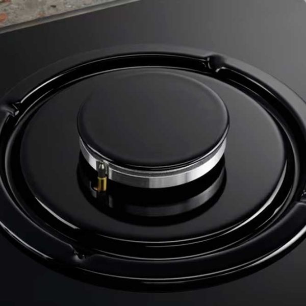Plită încorporabilă pe gaz Electrolux KGS6436RK Black Oțel emailat, Gratare: Fontă photo 3