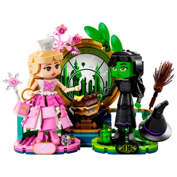 Constructor LEGO Elphaba & Glinda Figures Pink Numărul de piese 558, 10+ photo 2