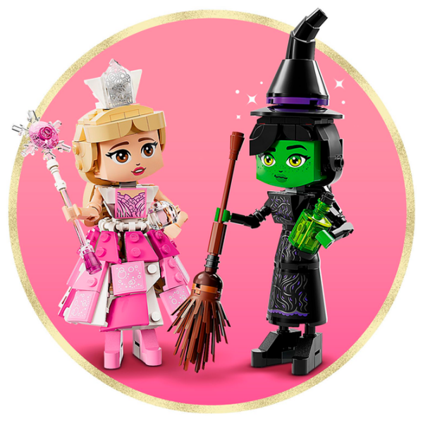 Constructor LEGO Elphaba & Glinda Figures Pink Numărul de piese 558, 10+ photo 7