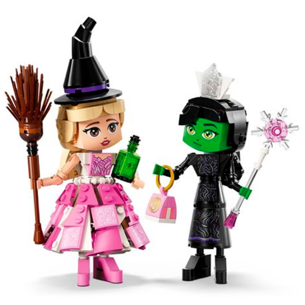 Constructor LEGO Elphaba & Glinda Figures Pink Numărul de piese 558, 10+ photo 10