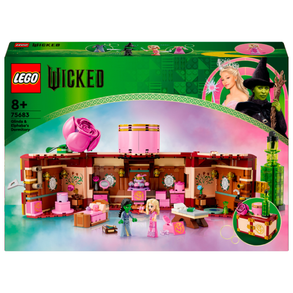 Constructor LEGO Glinda & Elphaba's Dormitory Green Numărul de piese 740, 8+ photo 1