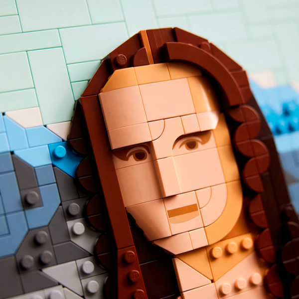 Constructor LEGO Mona Lisa Beige Numărul de piese 1503, 18+ photo 6