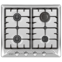 Plită încorporabilă pe gaz Zanetti ECO 1120 Inox Oțel emailat, Gratare: Emailate