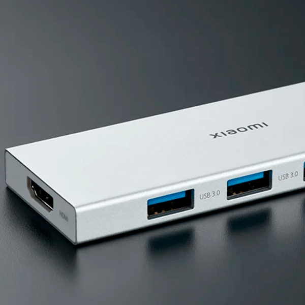 Адаптер Hub Xiaomi XMDS05YM Серебряный USB Type-C photo 2