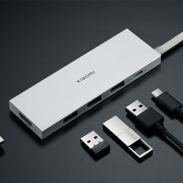 Адаптер Hub Xiaomi XMDS05YM Серебряный USB Type-C photo 5