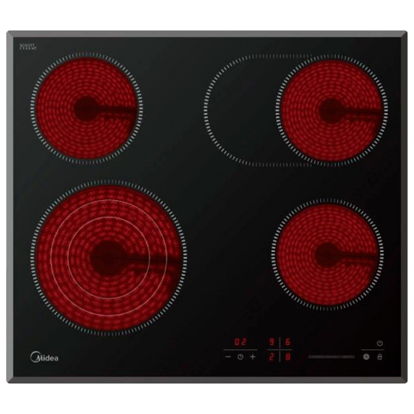 Plită încorporabilă electrică Midea MC-HF672B Black Vitroceramică, 6500 W, Hi-light photo 1