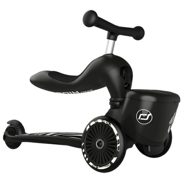 Trotinetă pentru copii cu trei roți Scoot and Ride Highway Kick 1 Lifestyle () Black 1 an, 50 kg, Din PU photo 1