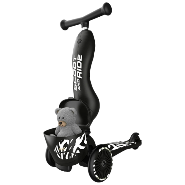 Trotinetă pentru copii cu trei roți Scoot and Ride Highway Kick 1 Lifestyle () Black 1 an, 50 kg, Din PU photo 4