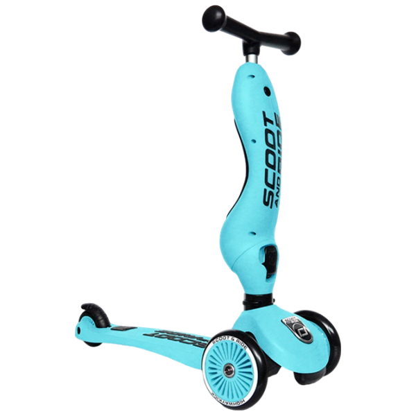 Детский трёхколёсный самокат Scoot and Ride Highway Kick 1 (96352) Синий 1 год, 50 кг, Полиуретановые photo 2
