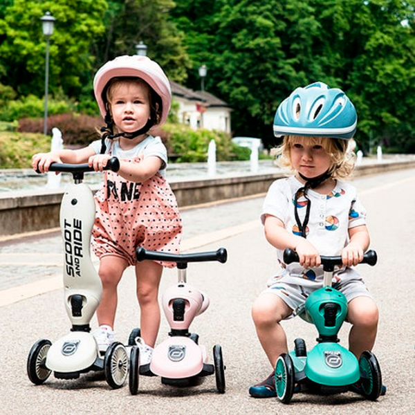 Детский трёхколёсный самокат Scoot and Ride Highway Kick 1 (96352) Синий 1 год, 50 кг, Полиуретановые photo 4