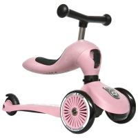 Детский трёхколёсный самокат Scoot and Ride Highway Kick 1 (96070) Розовый 1 год, 50 кг, Полиуретановые