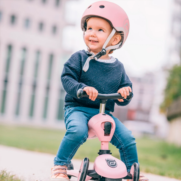Детский трёхколёсный самокат Scoot and Ride Highway Kick 1 (96070) Розовый 1 год, 50 кг, Полиуретановые photo 4