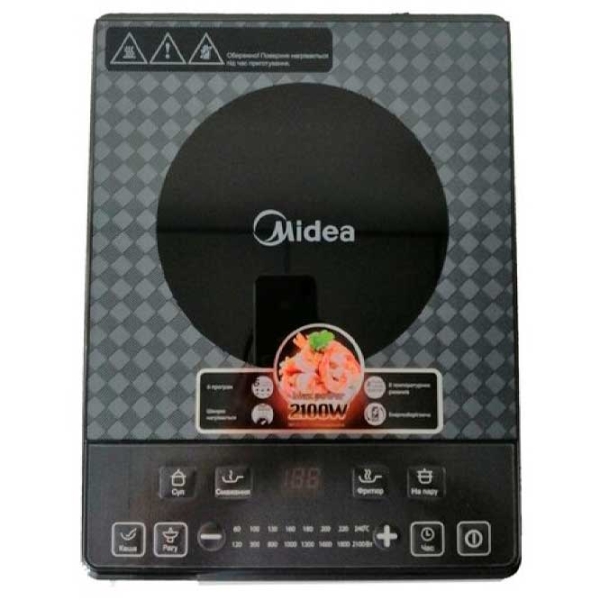 Plită încorporabilă cu inducție Midea SKY2113 Black Vitroceramică, 2100 W photo 2
