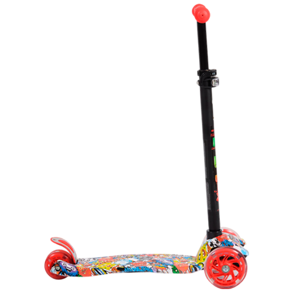 Trotinetă pentru copii cu trei roți Moni Rapture (3800146225230) Red 3 ani, 40 kg, Din PU photo 3