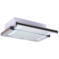 Hotă Zanetti Slider 620 White 60 cm, Recirculare, 700 m³/h