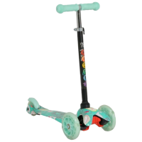 Trotinetă pentru copii cu trei roți Moni Fidget (3800146227975) Mint 3 ani, 40 kg, Din PU