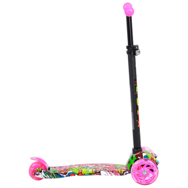 Trotinetă pentru copii cu trei roți Moni Rapture (3800146255442) Pink 3 ani, 40 kg, Din PU photo 2