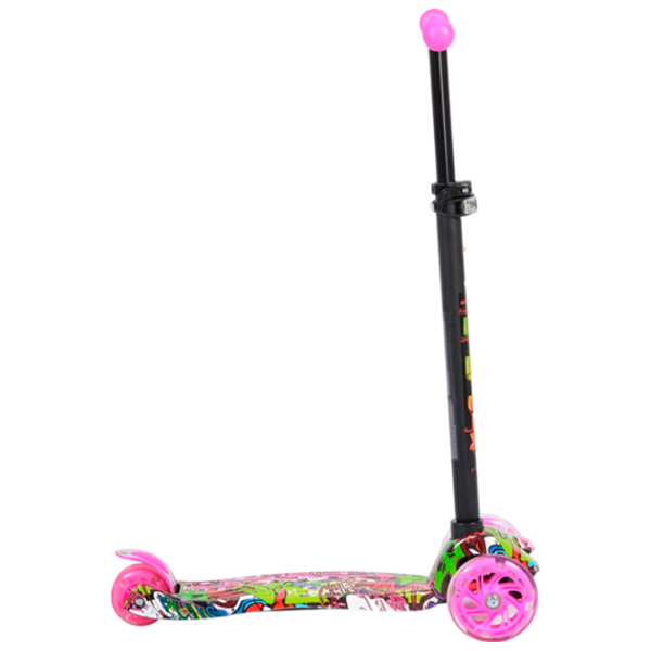 Trotinetă pentru copii cu trei roți Moni Rapture (3800146255442) Pink 3 ani, 40 kg, Din PU photo 3