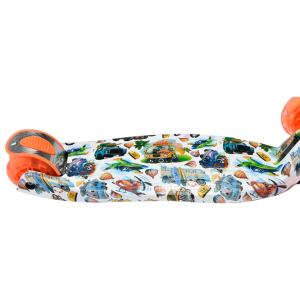 Trotinetă pentru copii cu trei roți Moni Rapture (3800146225681) Orange 3 ani, 40 kg, Din PU photo 3