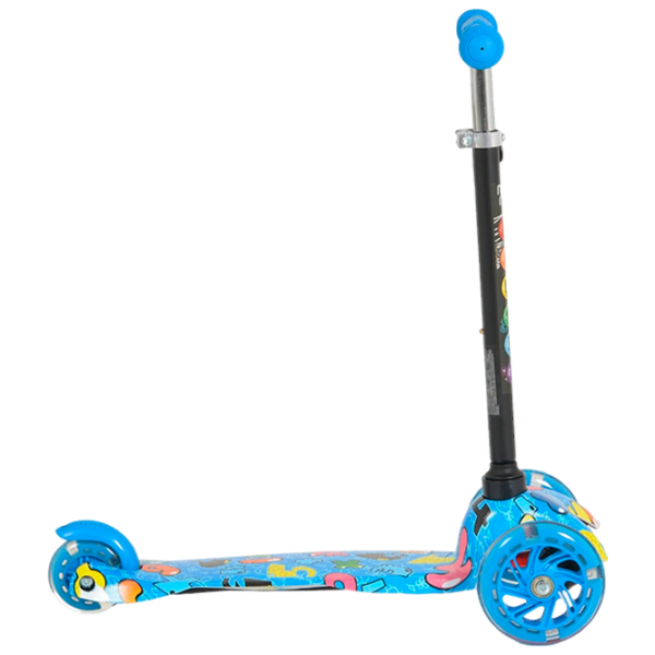 Trotinetă pentru copii cu trei roți Moni Fidget (3800146227944) Blue 3 ani, 40 kg, Din PU photo 2