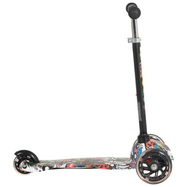 Trotinetă pentru copii cu trei roți Moni Fidget (3800146227968) Black 3 ani, 40 kg, Din PU photo 2