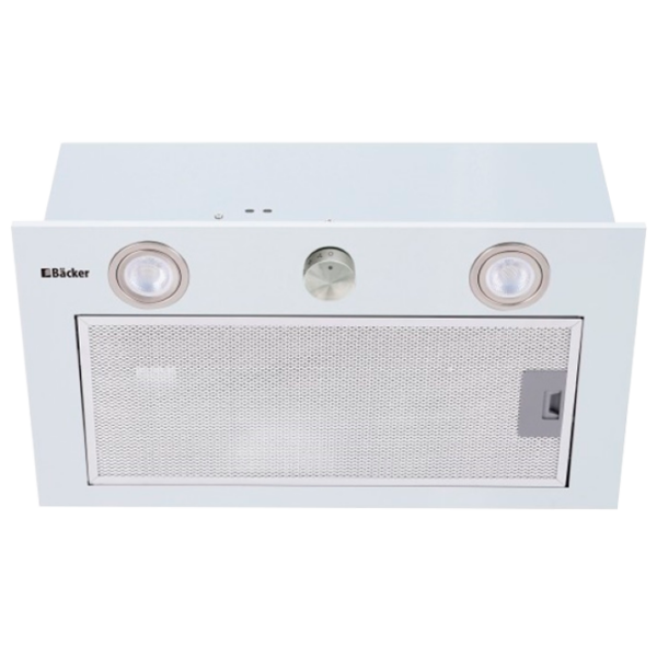 Hotă Backer XIR 850 White 52 cm, Recirculare, 850 m³/h photo 1