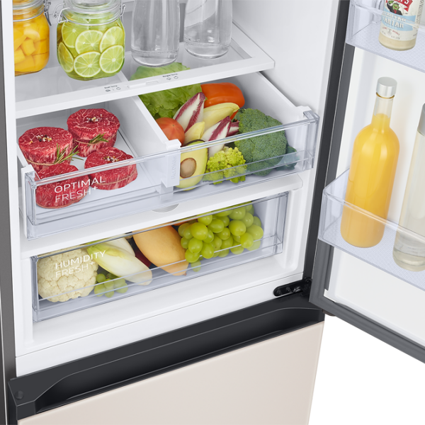 Холодильник Samsung Bespoke RB38A6B6239/UA Бежевый 273Л / No Frost, 112л / No Frost, A++ photo 9