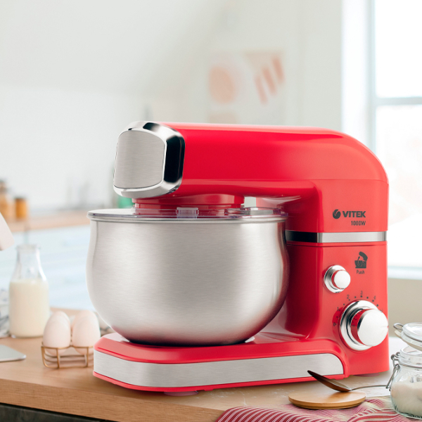 Mașină de bucătărie Vitek VT-4114 Red 1000 W, Mecanic, Numărul de viteze: 6 photo 11