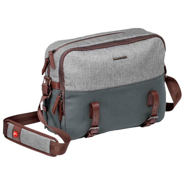 Сумка для фотоаппарата Manfrotto Windsor reporter bag Серый Натуральная кожа, Нейлон, Синтетическая ткань photo 1