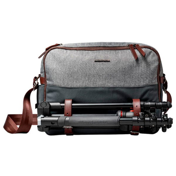 Сумка для фотоаппарата Manfrotto Windsor reporter bag Серый Натуральная кожа, Нейлон, Синтетическая ткань photo 2