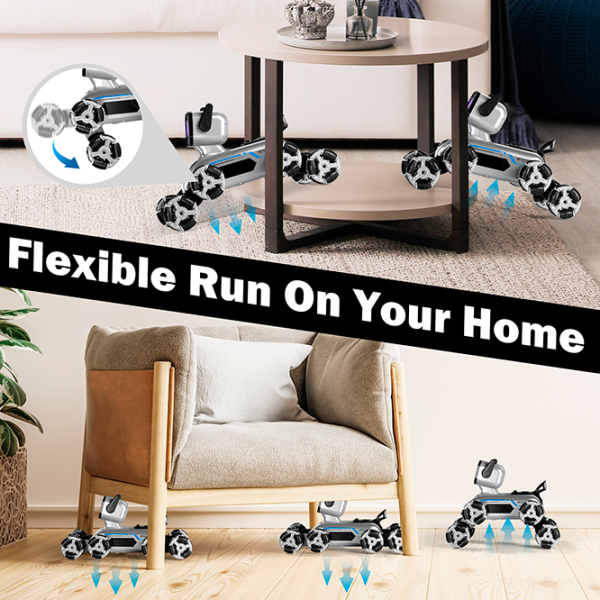 Машинка JZL Eight-Wheeled Stunt Robot Dog 2950-1 Серый  photo 6