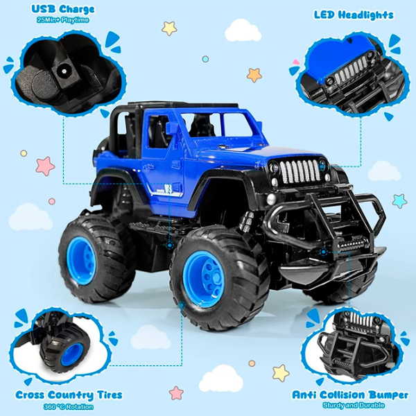 Машинка Lead Honor Four-Pass Remote Control Off -Road Vehicle LH-C056
Черный
Синий  photo 5