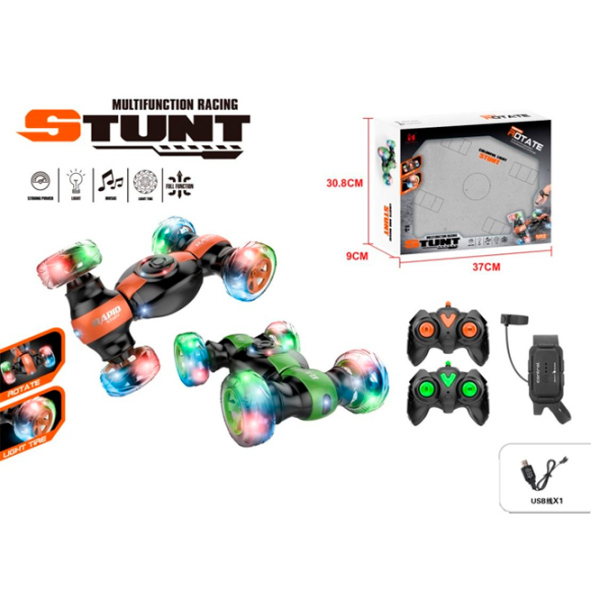 Mașină Lead Honor Rapid Stunt Car LH-C069-3
Black
Green  photo 3