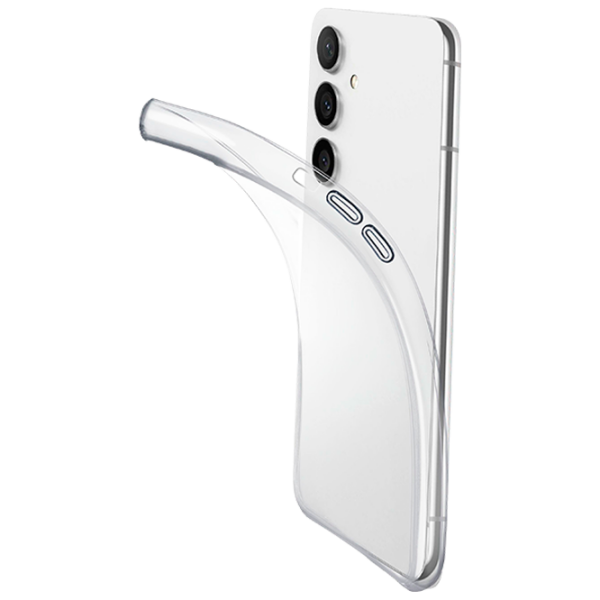 Husă pentru smartphone Samsung Galaxy S24 FE (Fine) Transparent Cellularline, TPU, Back