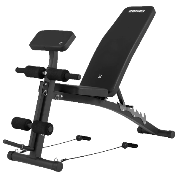 Bancă fitness Zipro Volume Black Antrenamente de forță photo 1