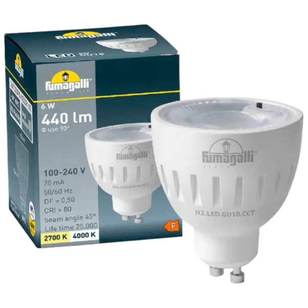 Лампочка светодиодная Fumagalli H2LEDGU10CCT  GU10 | 6 Вт | White photo 4