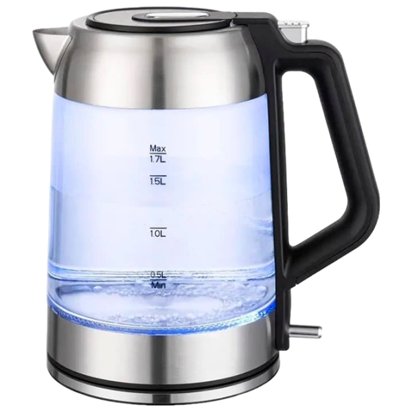 Ceainic electric Ozon EKC-1705A-GS Inox , 1.7l, Material interior: Sticlă photo 1