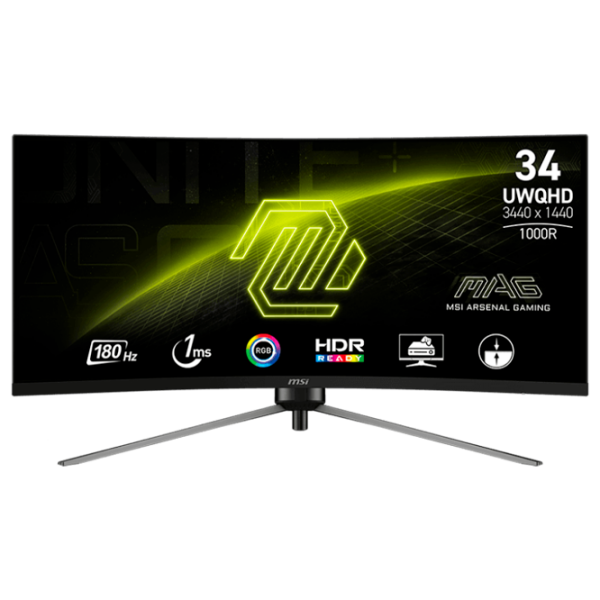 Monitor MSI MAG 345CQR Black 34" Ultra WQHD VA WLED photo 1