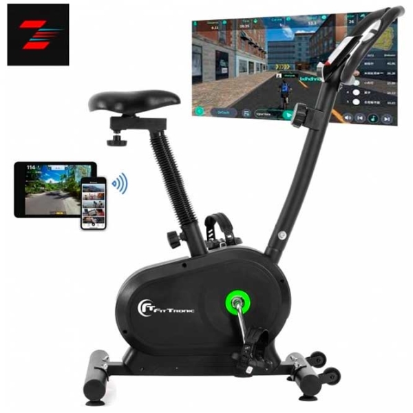 Bicicletă fitness FitTronic MB3000 Black , 120 kg photo 4