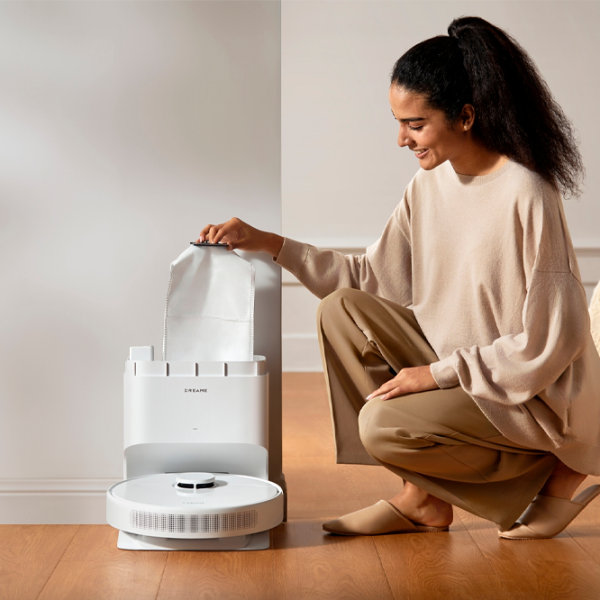 Aspirator Robot Dreame D10 Plus Gen 2 White Umedă, 75 W, 65 dB photo 4