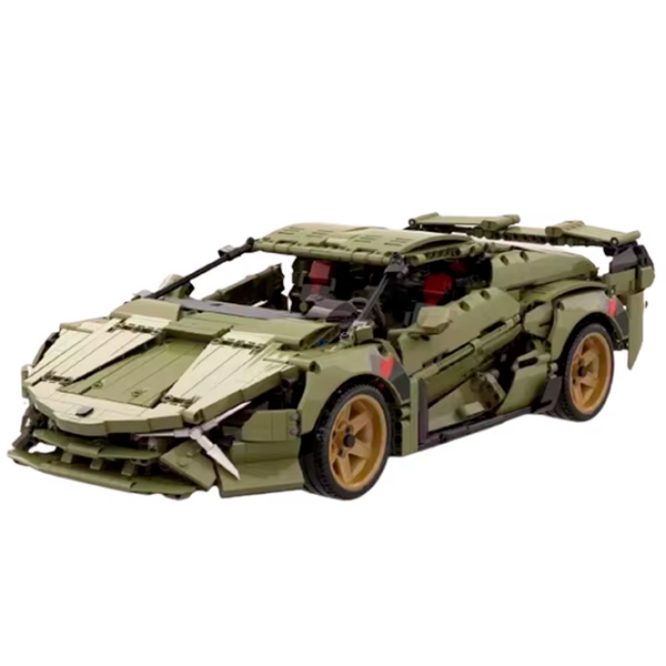 Constructor cu telecomandă KeeYee Lamborghini SIAN Green Numărul de piese 2375, 16+ photo 2