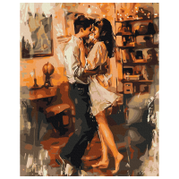 Pictură pe numere BrushMe În brațele dragostei BS53918FC 50 x 40 cm, Pânză
