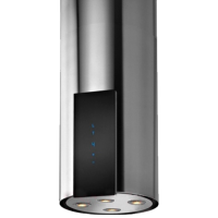 Hotă Tornado Tube Island 1200 Inox 40 cm, Recirculare, 1200 m³/h