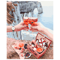 Pictură pe numere BrushMe Mic dejun pe stâncă BS27953FC 50 x 40 cm, Pânză