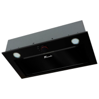 Hotă Tornado Modul Glass 750 Black 60 cm, Recirculare, 750 m³/h